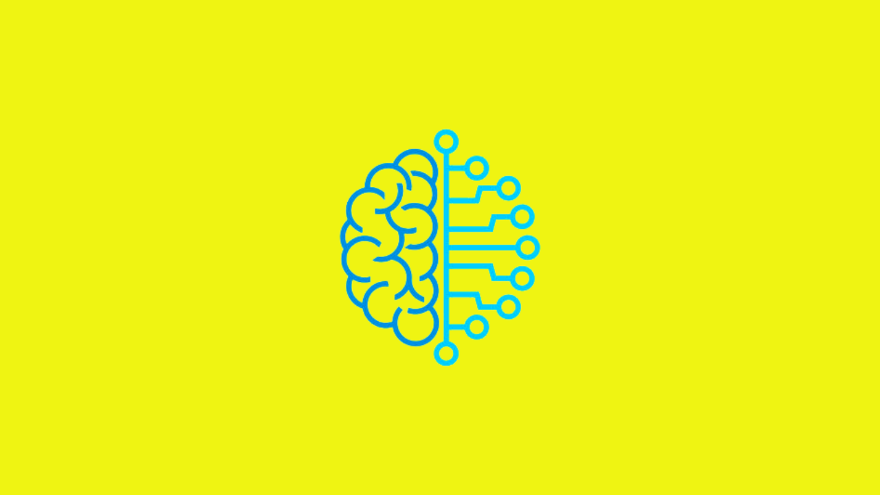 Better Life logo in blue, overlaying a symbolic brain divided into two halves: the left depicting natural brain contours and the right illustrating computer-like neural pathways, all against a vibrant yellow backdrop